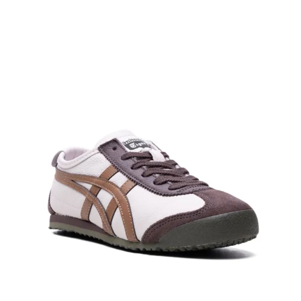 RARE Onitsuka Tiger by Asics Mexico 66 White Brown Sneakers